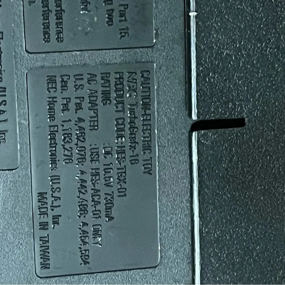 turbo grafx - 16 Black Console
